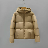 Asdis - lässige winter-pufferjacke für damen – Braun