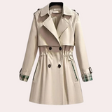 Stylischer trenchcoat für damen – Aprikose