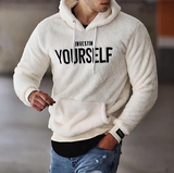 Oliver – plüsch-hoodie für herren – Weiß