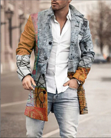 Warme herren-winterjacke mit kapuze – Hellbraun