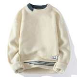 Weicher strickpullover für herren – Beige