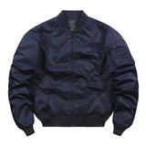 Timoteo | zeitlose klassische piloten-bomber-herrenjacke – Dunkelblau