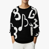 Milos – bequemer pullover für herren – Schwarz
