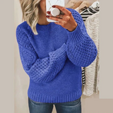 Emily - Pullover aus weichem Strick – Blau