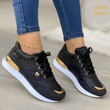 Sheira | orthopädische damen-sneaker – Schwarz mit Herz