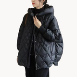 Ghislaine | warme, lässige entendaunenjacke für damen – Schwarz