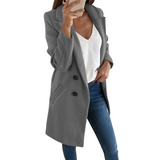 Lale – langer blazer – Grau