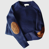 Warmer herrenpullover in klassischen farben – Blau