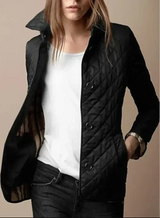 Fritzi - stylische wattierte jacke – Schwarz
