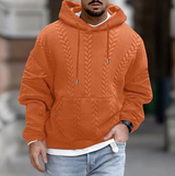 Bequemer herren-hoodie für kalte tage – Orange