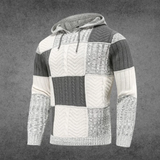Adrian | bequemer warmer herren-hoodie – Grau