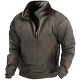 Kasper - winddichter winterpullover – Dunkelgrau