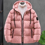 Ole – warm wattierte herrenjacke mit kapuze – Rosa