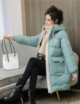Alessia | kuschelige, wintergefütterte parka-damenjacke – Hellgrün