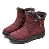 Vrazi | warme winterstiefel wasserdicht – Rot