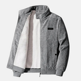 Retro-cordjacke für herren - lässig und vielseitig – Grau