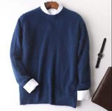 Boyan - eleganter herrenpullover in premiumqualität – Kuhblau