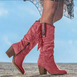 Chloe – western-stiefeletten – Rot