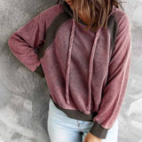 Claudia | weicher, lässiger komfort-hoodie für damen – Rot