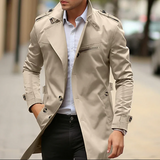 Eleganter frühlings-trenchcoat für männer - justus – Beige