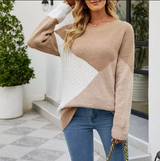 Mehrfarbiges sweatshirt für frauen - amosena – Khaki