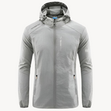 Joost | bequeme wind- und wasserdichte herrenjacke – Hellgrau