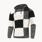 Adrian | bequemer warmer herren-hoodie – Schwarz