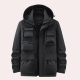 Leichte und schnell trocknende herrenjacke – Schwarz