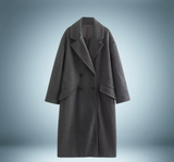 Exklusive trenchcoat-jacke – Dunkelgrau