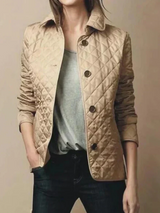 Fritzi - stylische wattierte jacke – Beige