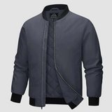 Frostguard – warme, wattierte winterjacke für herren – Dunkelgrau