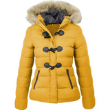 Marinda – retro-steppjacke für damen – Gelb