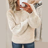 Emily - Pullover aus weichem Strick – Beige