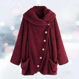 Alessandra – stylischer wintermantel für damen – Rot