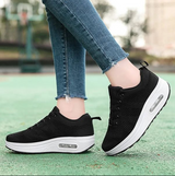 Paola | damen-sneaker mit maximalem komfort zur unterstützung des fußgewölbes – Schwarz