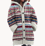 Leonie | elegante gestrickte komfort-damenjacke – Bunt