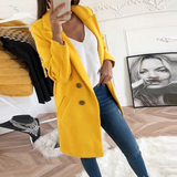 Lale – langer blazer – Gelb