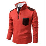 Kian – lässiger herrenpullover – Orangerot