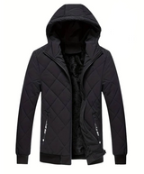 Calvin - klassische steppjacke für herren – Schwarz