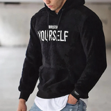 Oliver – plüsch-hoodie für herren – Schwarz