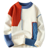 Marcius - modischer herrenpullover im comfort-stil – Orange