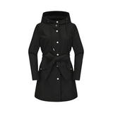 Morgana - wasserdichter, zeitloser trenchcoat für damen – Schwarz