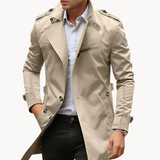 Dominik - eleganter leichter trenchcoat für herren – Beige