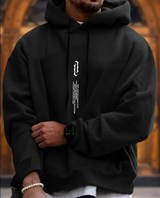 Bequemer und stylischer herren-hoodie – Schwarz
