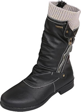 Super bequeme und gemütliche damen-winterstiefel – Schwarz