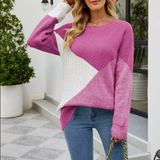 Mehrfarbiges sweatshirt für frauen - amosena – Rosa