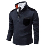 Kian – lässiger herrenpullover – Marineblau