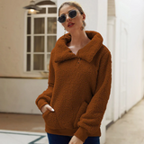 Unjust – gestrickter winterpullover für damen – lässig und warm – Khaki