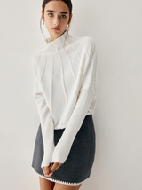 Lana | kuscheliger rollkragenpullover für frauen – Off-weiß