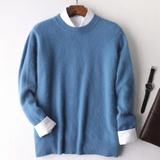 Boyan - eleganter herrenpullover in premiumqualität – Blau verwischen